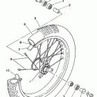 YZ 80 Переднее колесо