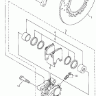 YZF-R7  YZFR7L Задний суппорт тормозной