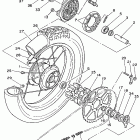 XT 350 Заднее колесо