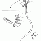 XT 350 Главный тормозной цилиндр,передний