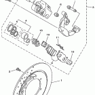 V Star Classic Передний тормозной суппорт