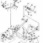 XT 350 Подножки
