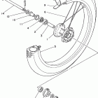 XT225L/XT225LC Переднее колесо