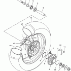 V Star 1100 Заднее колесо