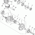 TT-R250 Коленчатый вал и Поршень