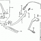 ATC250R Brake pedal @ gearshift pedal @ footpeg 81-82