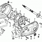 ATC185S Atc185s  rear wheel axle @ chain case
