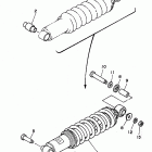 XT350KC/XT350K Задняя подвеска