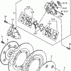 Royal Star 1300 Tour Deluxe-XVZ13ATKC/XVZ13LTKC/XVZ13ATK/XVZ13LTK Передний тормозной суппорт
