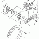 Royal Star Tour Deluxe-XVZ 13LT Rear brake caliper (ltk - ltkc - atk - atkc)