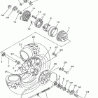 TW200EK/TW200EKC Заднее колесо