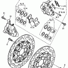 FZR 600RK Передний тормозной суппорт