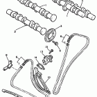 Royal Star Tour Deluxe-XVZ 13LT Camshaft chain (ltk - ltkc - atk - atkc)