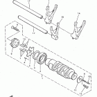 Royal Star Boulevard 1300-XVZ13AKC/XVZ13AK Shift cam  shift fork