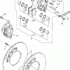 YZF600RK/YZF600RKC Передний тормозной суппорт