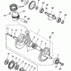 XT 350 Коленчатый вал и Поршень