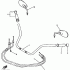 Royal Star Tour Deluxe-XVZ 13LT Steering handle cable (ltk - ltkc - atk - atkc)