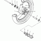 YZF600RK/YZF600RKC Переднее колесо