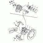 YZ 400F Задний суппорт тормозной