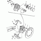 WR 400F Задний суппорт тормозной