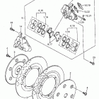 Royal Star Boulevard 1300-XVZ13AKC/XVZ13AK Передний тормозной суппорт