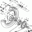 FZR600RKC Заднее колесо