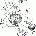 XT225K/XT225KC Головка цилиндра