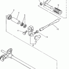 YZF600RK/YZF600RKC Вал переключения