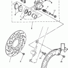 XT350KC/XT350K Передний тормозной суппорт