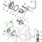 XT350KC/XT350K Масляный насос