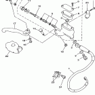 YZ125K1 Главный тормозной цилиндр,передний