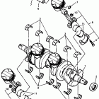 FZR600RKC Коленчатый вал и Поршень