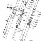 XT350KC/XT350K Передняя вилка