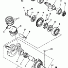 XT225K/XT225KC Коленчатый вал и Поршень
