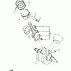V STAR 650 CLASSIC-XVS650AK Коленчатый вал и Поршень