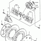 Royal Star Tour Deluxe-XVZ 13LT Front brake caliper (ltk - ltkc - atk - atkc)
