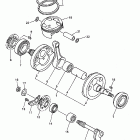 WR 400F Коленчатый вал и Поршень