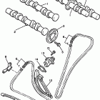 Royal Star 1300 Tour Deluxe-XVZ13ATKC/XVZ13LTKC/XVZ13ATK/XVZ13LTK Цепь механизма газораспределения