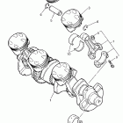YZF 750R Коленчатый вал и Поршень
