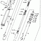 XT225K/XT225KC Передняя вилка