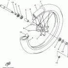 YZ125K1 Переднее колесо