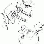XT350J/XT350JC Цепь механизма газораспределения