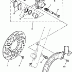 XT350J/XT350JC Передний тормозной суппорт