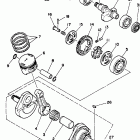 XT225J/XT225JC Коленчатый вал и Поршень