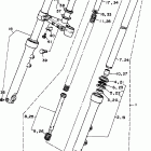 XV250HC/XV250H Передняя вилка