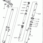 XJ600SJ/XJ600SJC Передняя вилка