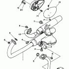 XV250HC/XV250H Выхлопная система