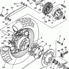 XV250HC/XV250H Заднее колесо