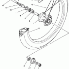 XT225J/XT225JC Переднее колесо