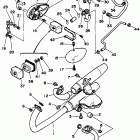 XV250HC/XV250H Exhaust california only